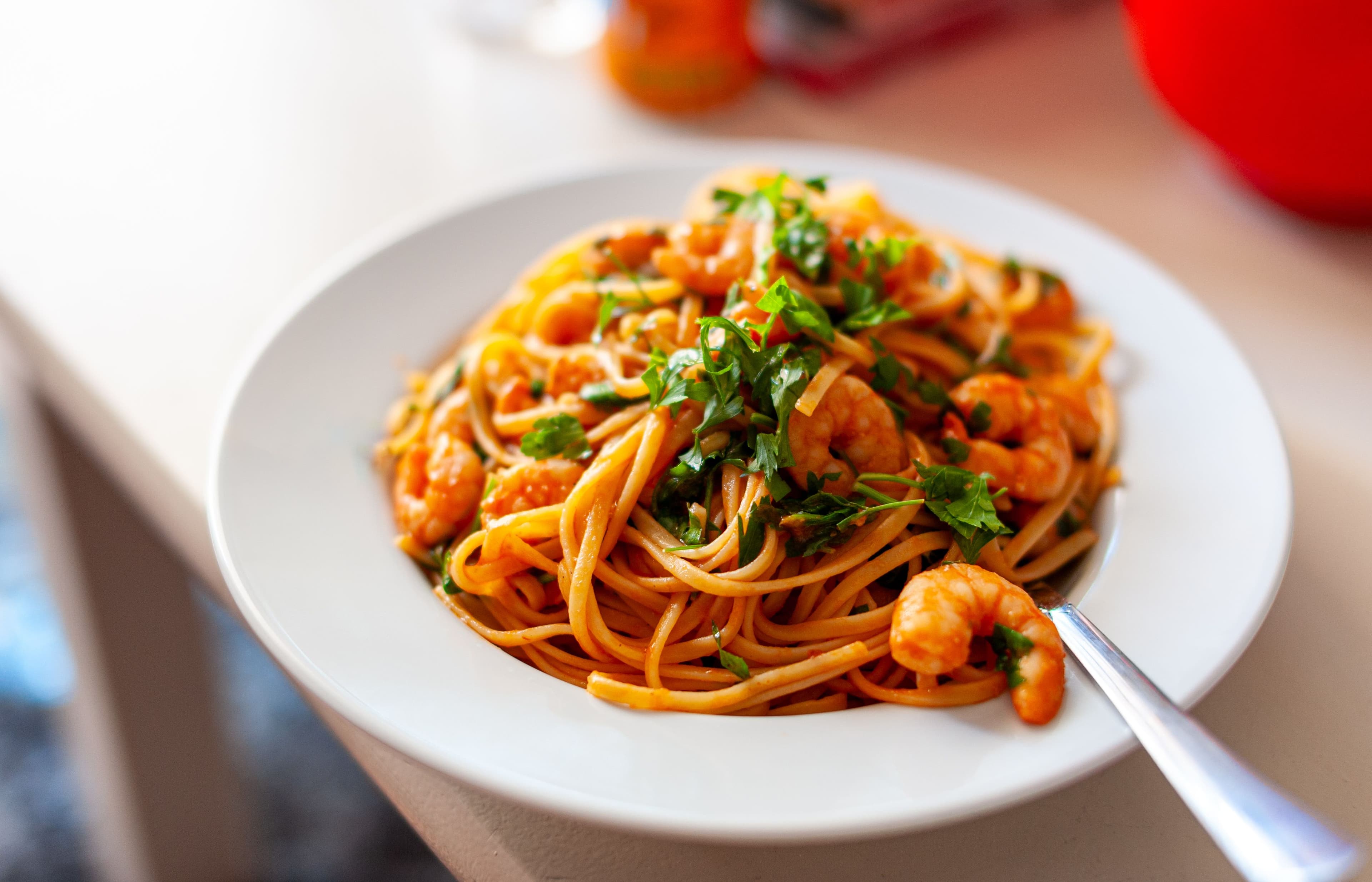 Prawn & Pesto Linguine